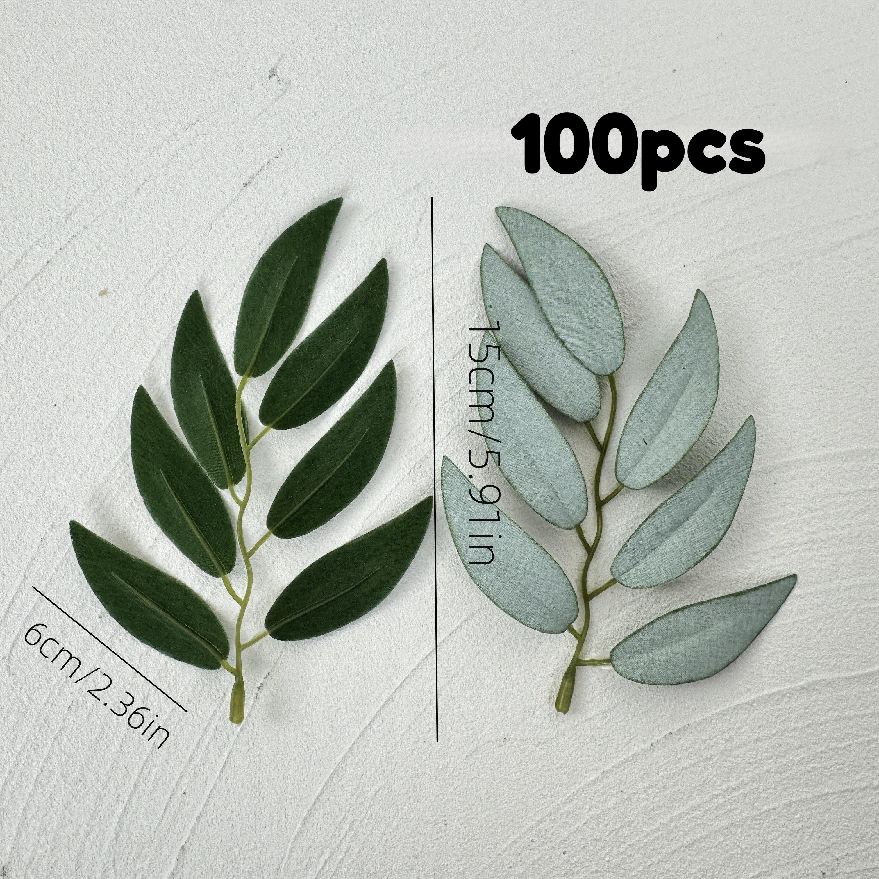 100 шт. Искусственные листья, подходят для DIY Декоративной листвы и Цветов, Товары для вечеринок и мероприятий