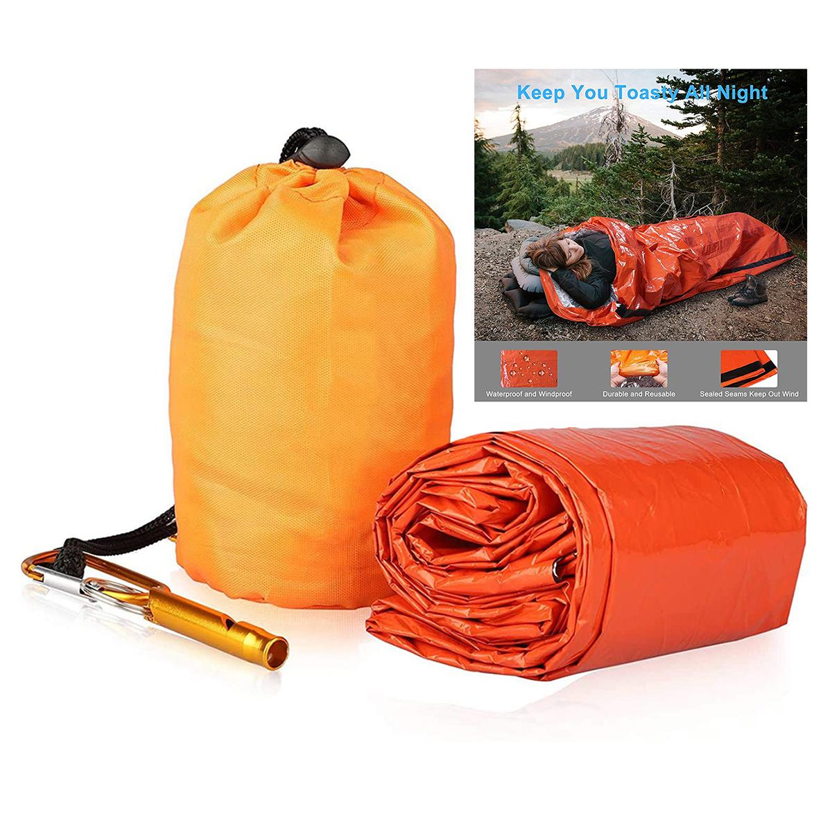 

Водонепроницаемый термобелье, аварийный спальный мешок, одеяло для выживания, ветрозащитные сумки для кемпинга, пешего туризма, уличного аварийного снаряжения