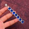 Awesome London Blue Topaz Gemstone Pendant: 925 Sterling Silver Handmade Pendant Necklace Jewelry