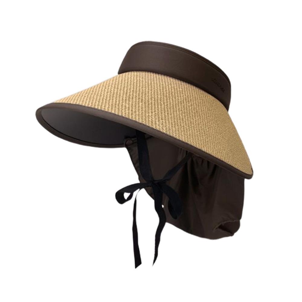 Foldable Beach Hats Detachable Neck Protective UV Sun Hat New Sun Cap
