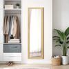 Rectangular Mirror with Wooden Frame, Usable As Standing or Wall Mirror, 37 X 155 Cm for Living Room & Bedroom (only with 1pcs Standing Mirror)