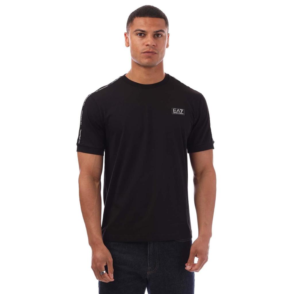 Emporio Armani Mens EA7 Logo Taped T-Shirt