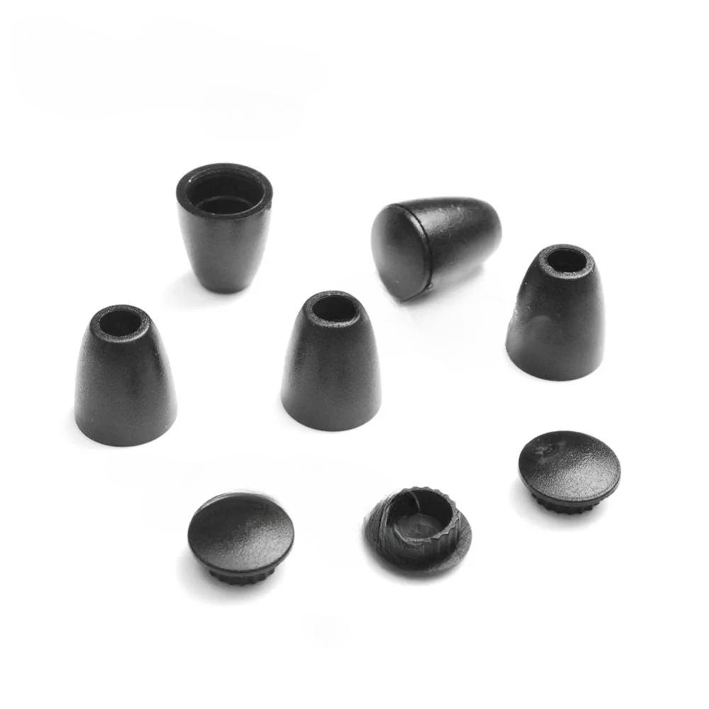 10 Stück Kunststoff-Kordelenden, Glockenstopper mit Deckel, Knebelverschluss, Bekleidungsseil, Paracord, Sportbekleidung, Schnürsenkel, Zubehör, 3 mm Loch