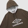 UMBRO Hbl British Casual Check Hoodie Brown (Uq111Chd21) (B Type)