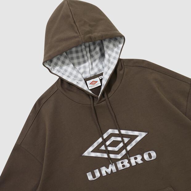 UMBRO Hbl British Casual Check Hoodie Brown (Uq111Chd21) (B Type)