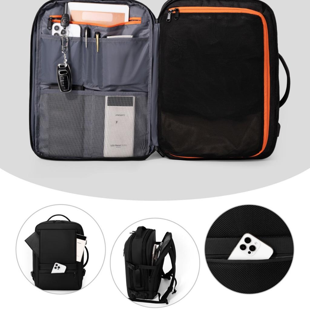 Schoolbag Large Capacity Backpack Men's Travel Bag Travel Multifunctional Computer Bag Travel Backpack Meeting Expandable