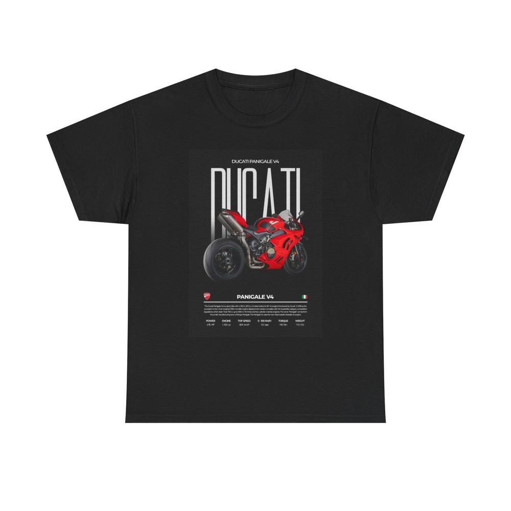 

Графическая футболка Ducati Motorcycles Винтажный плакат ART Унисекс Хлопковая футболка Unisex L
