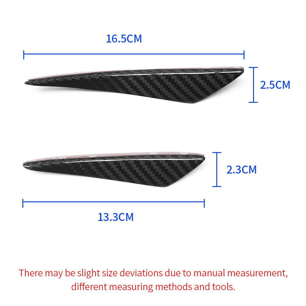 För BMW M2 E90 E92 M3 M5 M6 E93 F10 F12 F13 F16 F87 Tillbehör Kolfiber Framskärm Sidokanal Vingdelare