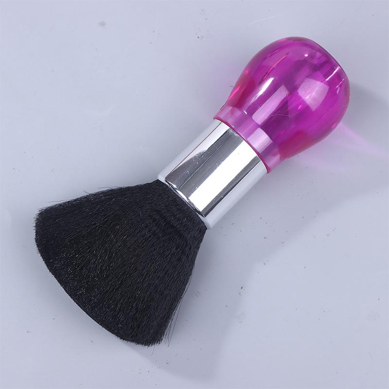 Spazzola Morbida da Parrucchiere Spazzola Nera da Parrucchiere Pulizia Capelli Collo Spolverino Viso Anello Taglio Capelli Pettine per Styling Barba