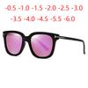 Colorful Myopia Sunglasses Men  Driving Square Minus Lens Prescription Sunglasses Diopter 0 -0.5 -0.75 To -6.0