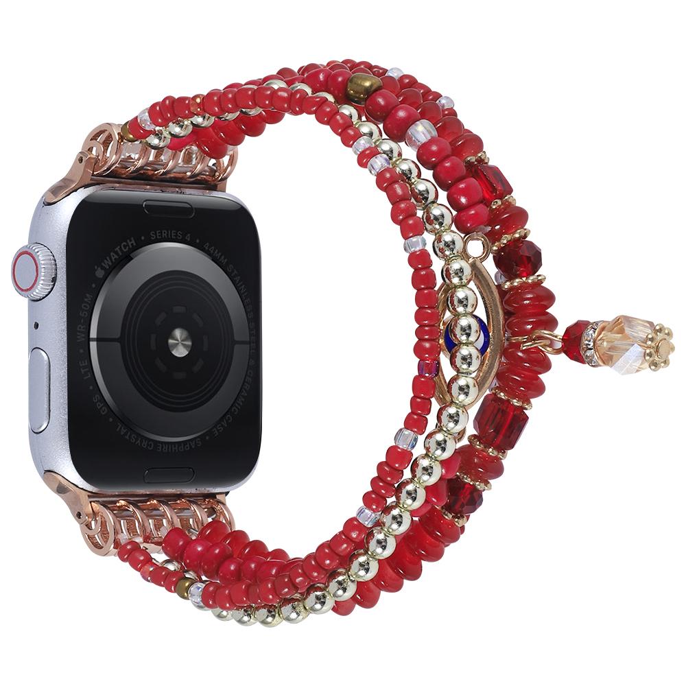 Watch Strap for Apple Watch Series 10 Ultra 9 8 7 SE 6 5 4 3 2 1 46mm 49mm 45mm 44mm 42mm Eye Design Beads Bracelet Wrist Band