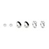 Elegant Zircon Hoop Ear Clip Earrings for Women - Korean Style Trendy Celebrity Jewelry Set