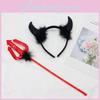 Princess Costume Accessory With Lace Devil Horns And Tail For Halloween Events