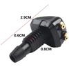 2Pcs Car Windshield Wiper Washer Spray Nozzle Fits Most Car Models Car Dual Holes Windshield Washer Nozzle Water Spray