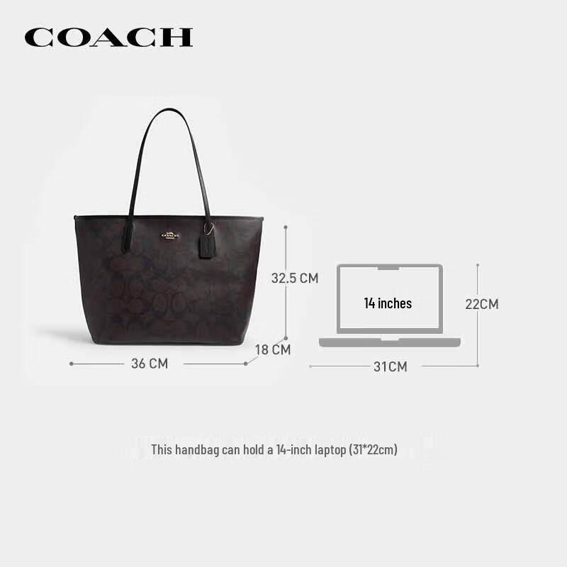 COACH Women's City Large Tote Bag CCD66