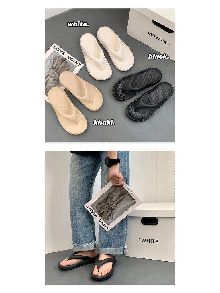 2025 Men's Plus Size Non-Slip EVA Flip-Flops: Odor-Resistant Casual Sandals for Beach, Indoor/Outdoor Wear