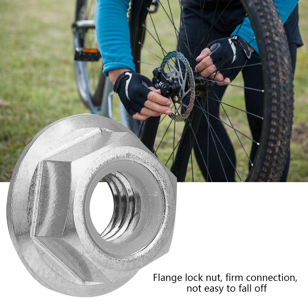 1pc M5 M6 M8 M10     Alloy Flange Lock Nut for   Motorcycle (M6X1.0)