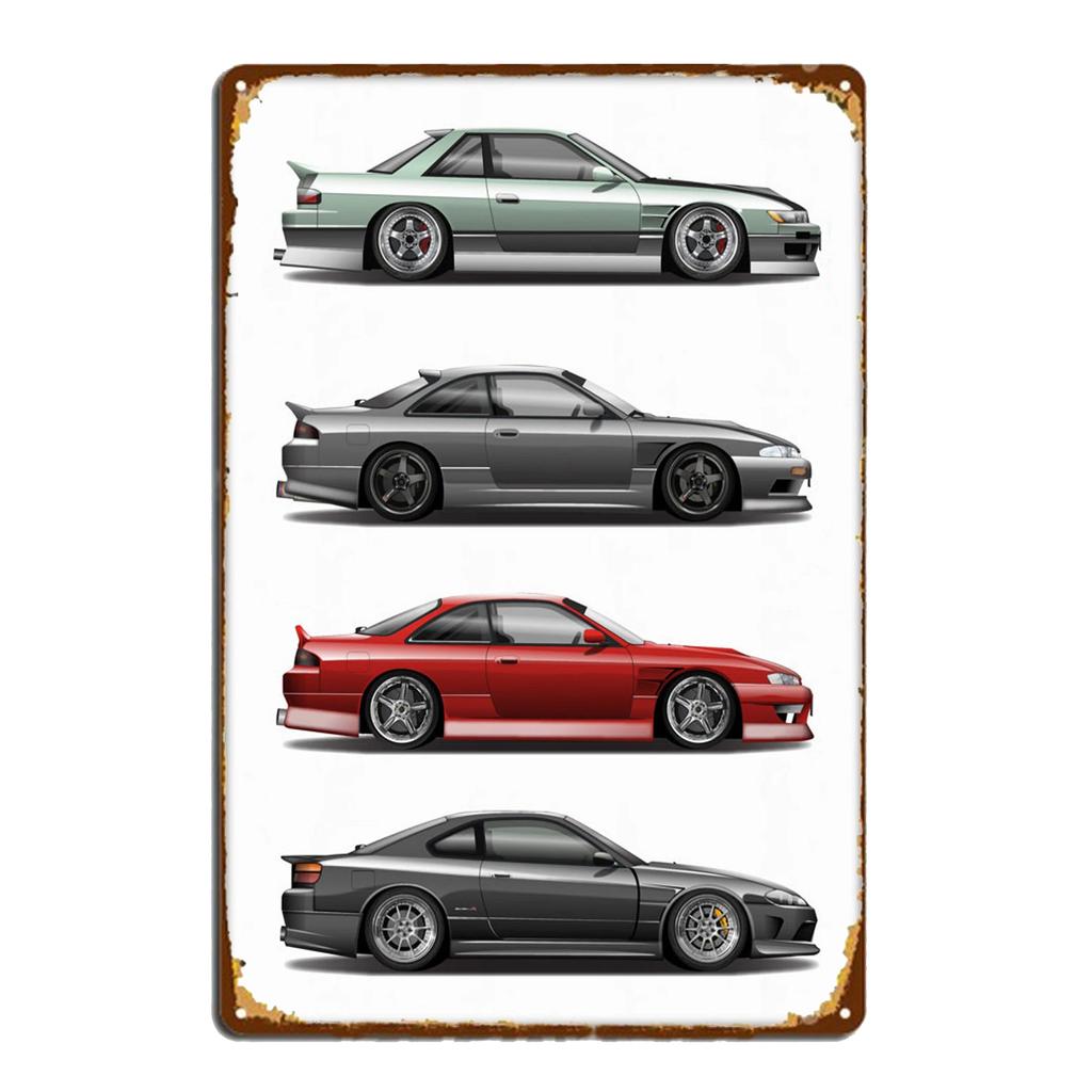Sportovní vůz AE86 Výkonový parametr Plakát Vintage Plakety Kovová plechová cedule Garáž Bar Dekor Dekor Talíř Umělecký Nástěnný Talíř Pocínované Cedule