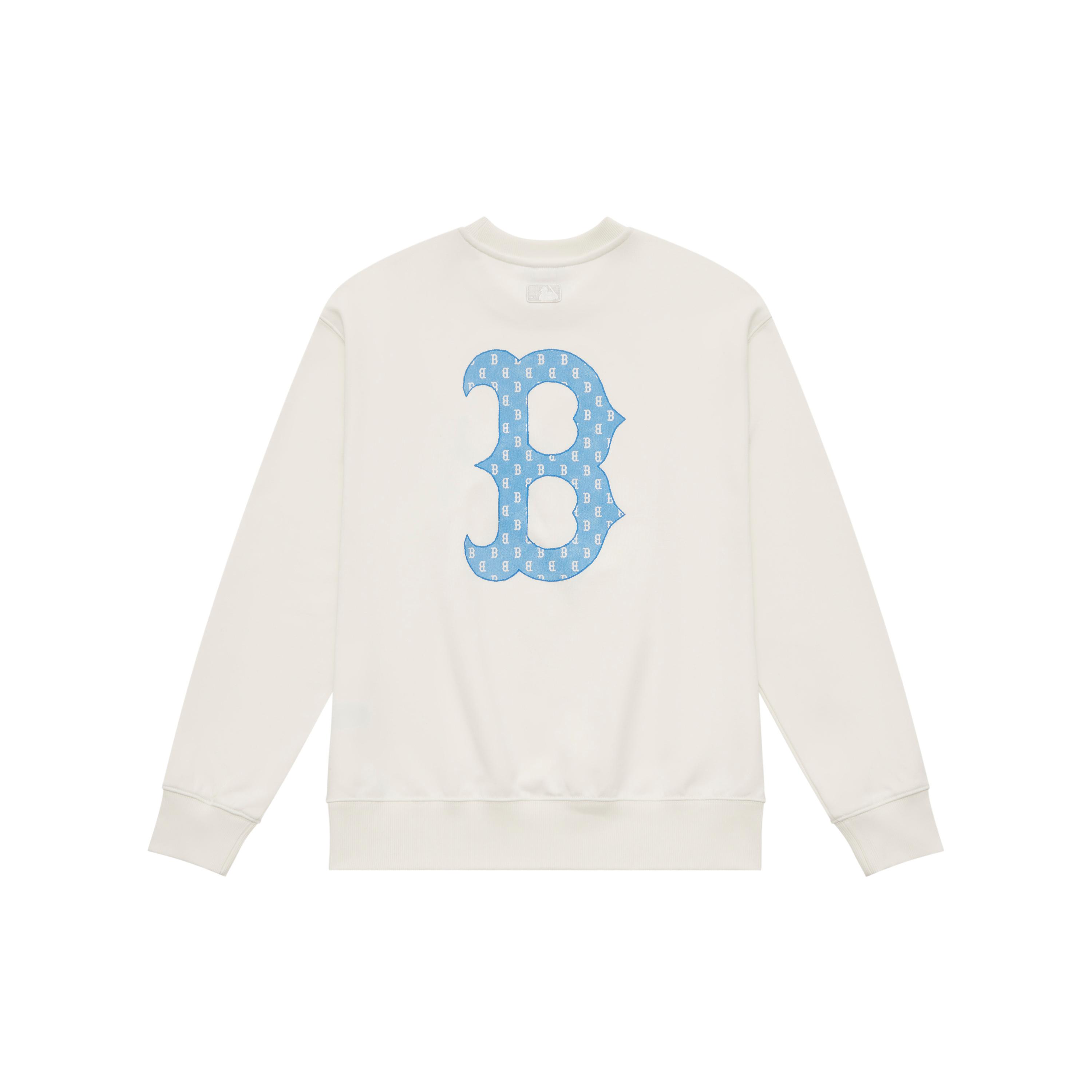 MLB Boston Red Sox MONOGRAM Collection 24FW Sweatshirt Unisex Cream 3AMTM0844-43CRS S