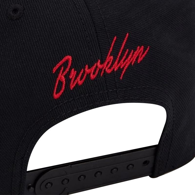Cappellino snapback hip hop in cotone nero Brooklyn per uomo donna adulto casual da esterno cappellino da baseball osso