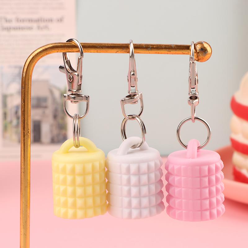 1/3 Pcs Silicone Lip Gloss Keychain Caps For Women Travel Convenient Beauty Product Accessories Travel Makeup Tool Accessory