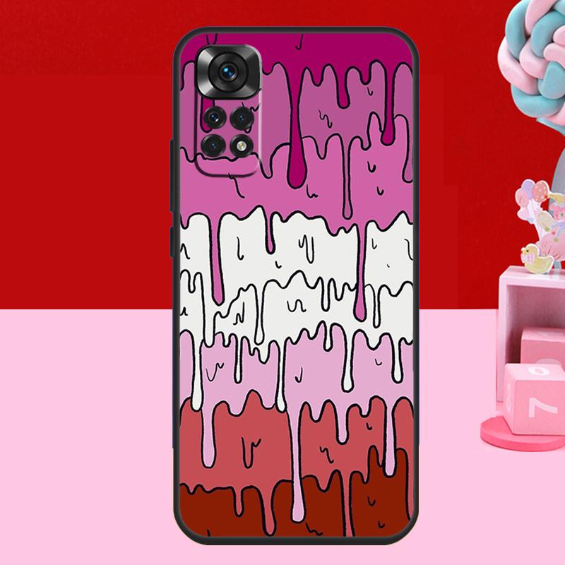Pastell Kawaii Schmelzendes LGBTQ Design Hülle Für Xiaomi Redmi Note 13 12 11 10 14 15 Pro Plus Redmi 15 C 14C 10C 12C 13C Weiche Hülle