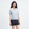 Ledin Chic Knit Short Sleeve Colorblock Polo T-shirt