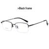 2024 Ultra-light Fashionable Square Semi-rim Titanium Blue Light Blocking Myopia Glasses