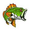 Custom Fishing Fish Car Stickers PVC Glue Sticker for Motorcycle Surfboard Laptop Vinyl Wrap Anime Cartoon Decor Car Accessories