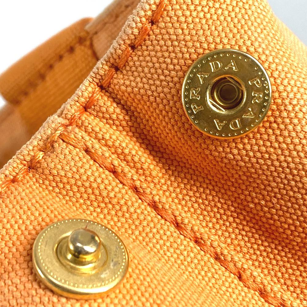 PRADA Canapa logo Handbag, Satchel bag, Tote bag Hand Bag Canvas Orange