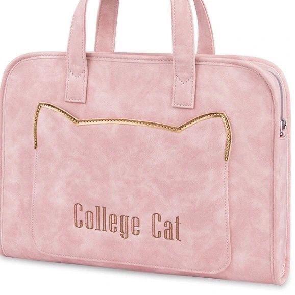 

Стильная женская сумка для ноутбука - Подходит для Huawei, Apple, Asus, Lenovo - Идеальна для деловых поездок, ношения на плече или в качестве ручной сумки 9/10 inch with shoulder strap розовый