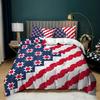 3D Striped Pattern National Flag Bedding Set Men Boy Duvet Cover Pillowcases 2/3pcs Single Double Bed Cover Gift Home Textile