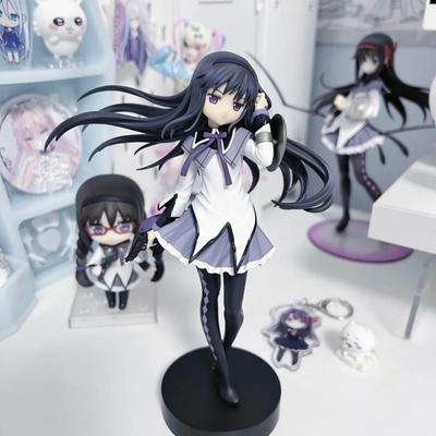 17cm Madoka Magica Figure Akemi Homura Anime PVC Model Birthday Present Ornaments Collectible Toys Children Birthday Gift