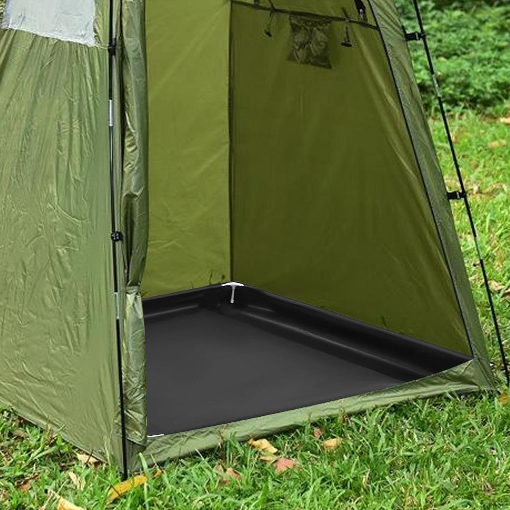 Foldable Shower Base Outdoor Tent RV Camping Awning Shower Tray Portable Shower Pan Foldable Shower Base For Camping Travel