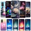 Lotus Blue White Flowers Cover Phone Case For Xiaomi Redmi Note 15 14 13 12 11 10 Pro Plus 14S 12S 11S 11T 11E 10S Soft Fundas S