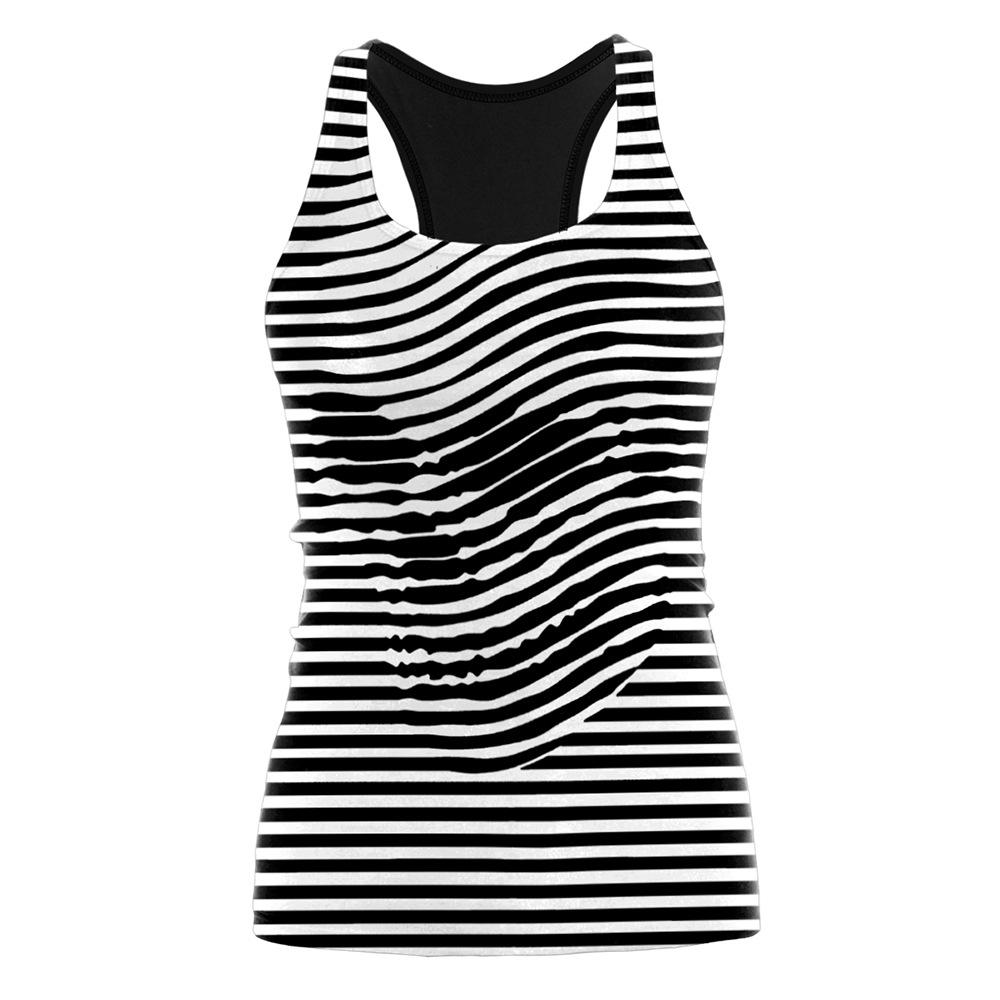 Summer Beach Vest Printed Halloween Ladies Sports Yoga Vest