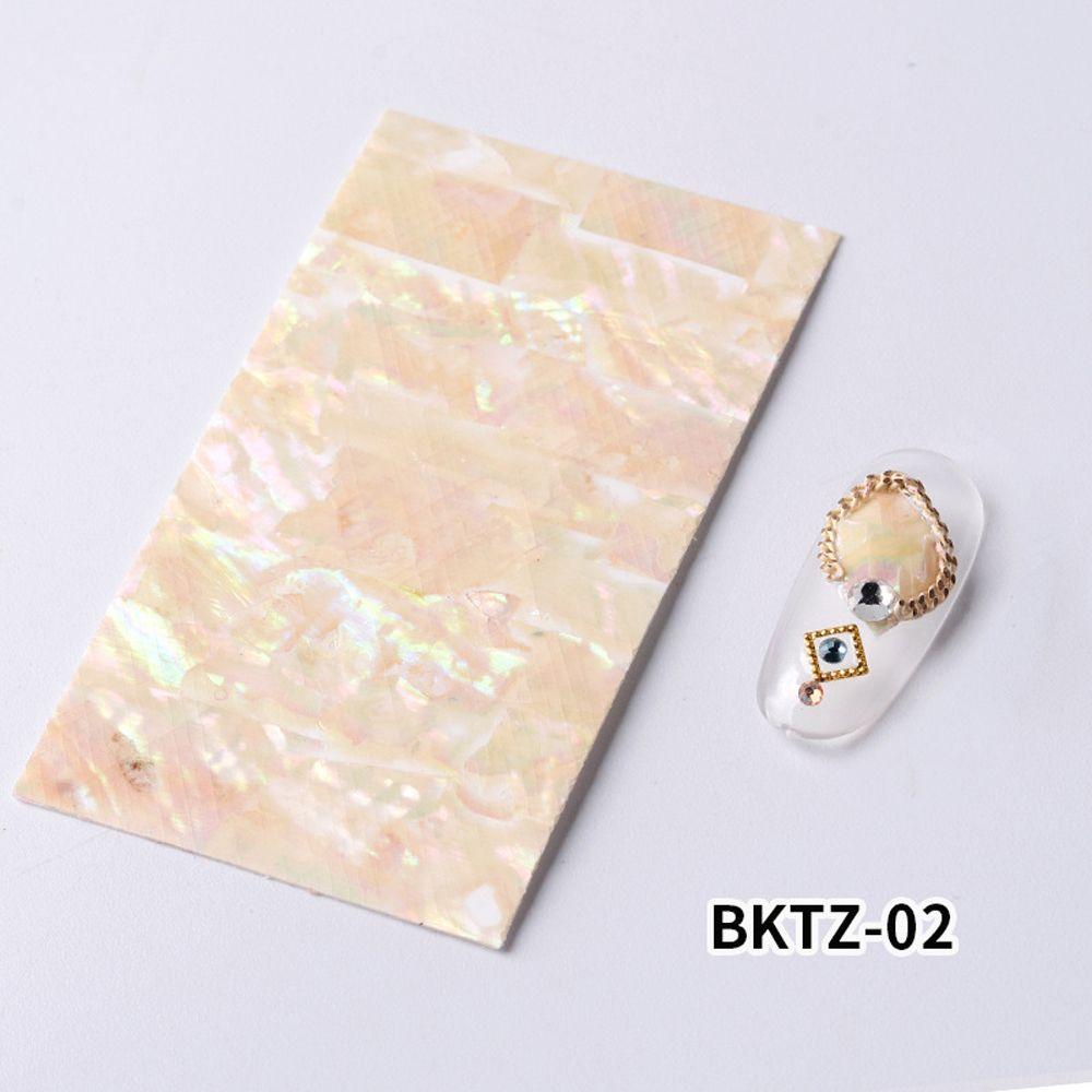 Abalone Shell Slice Nail Art Decoration 3D Nail Sticker Gradient Mermaid Flakes DIY Nail Decals