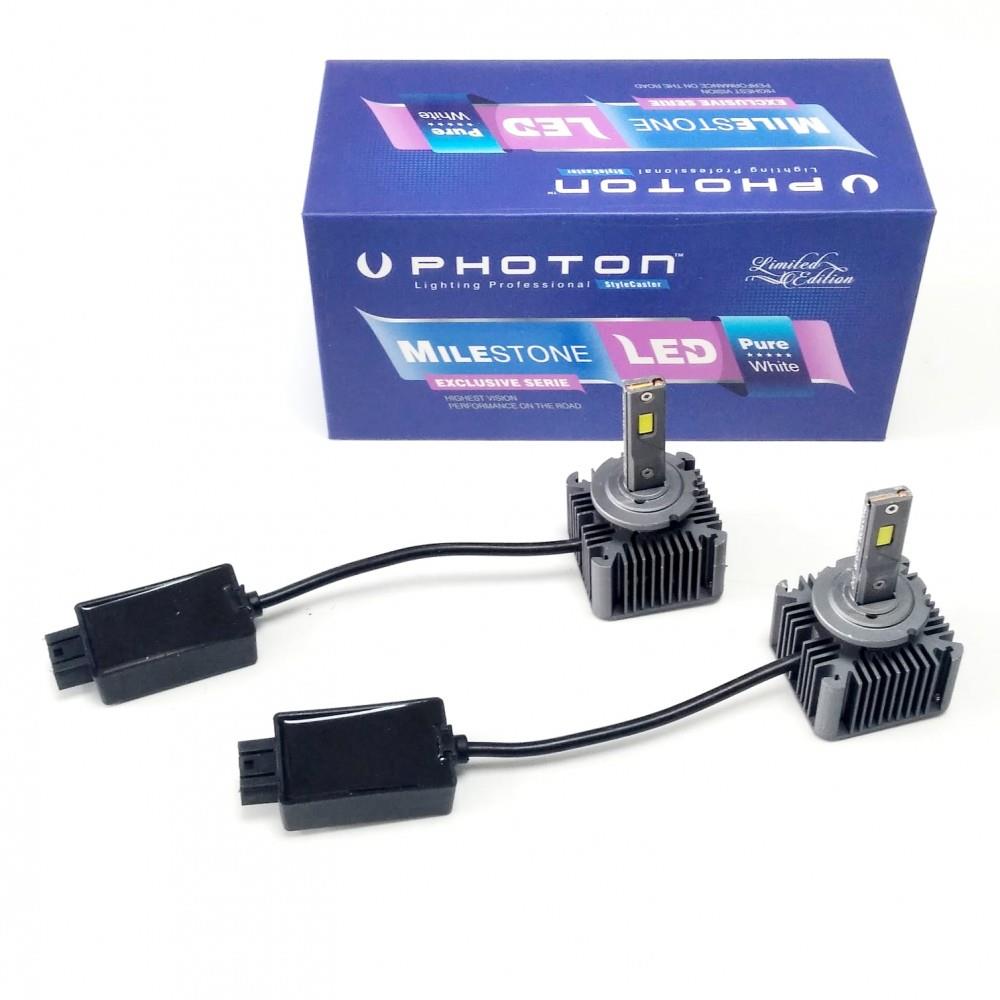

D1S PHOTON MILESTONE Led Xenon Auto Bulb Версия с белым балластом