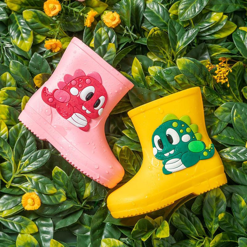 Cartoon Baby Non-Slip Waterproof Rubber Rain Boots - Cute Toddler Shoes