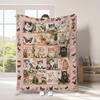 Vintage Pet Cat Digital-printed Polyester Bedroom Velvet Flannel Soft Sofa Cover Blanket Fleece Soft Cover Blankets for Beds