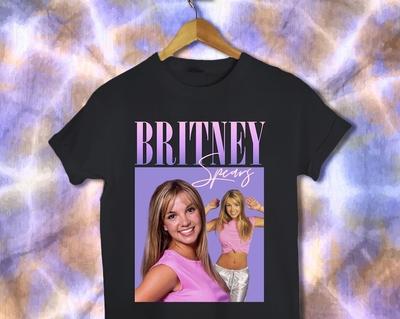 Britney Rap T-Shirt 90er Shirt Vintage Britney Britney T-Shirt Y2K Hip-Hop In Unisex T-Shirt