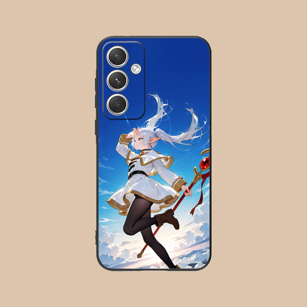 Frieren Anime Mobile Phone Case for Samsung Galaxy S25 S24 S23 S22 S21 S20 Note20 Plus FE Ultra Colour Protective Cover Luxury