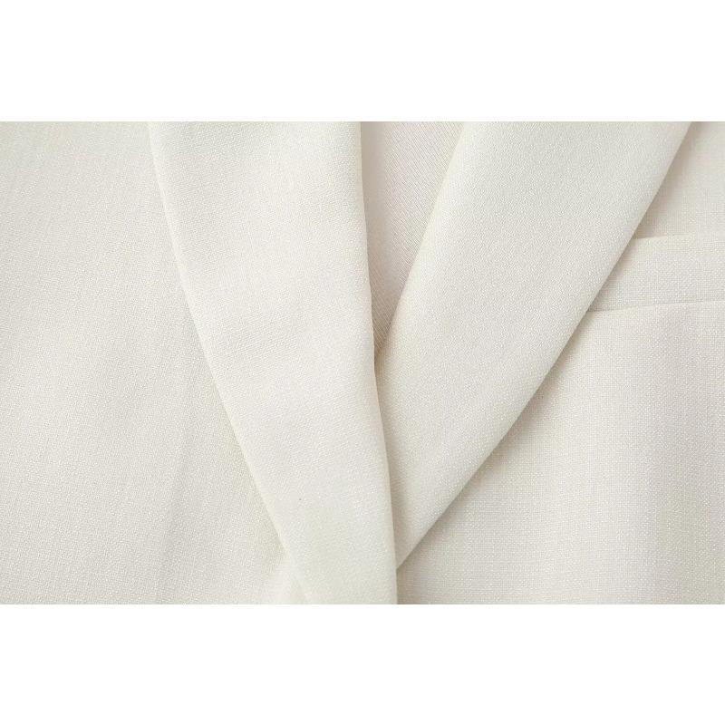 Sommerhosen-Set für Damen, Revers, ärmellos, kurze Weste, Top, schick, elegant, formeller Stil, Damen, weite Beine, lange Hose