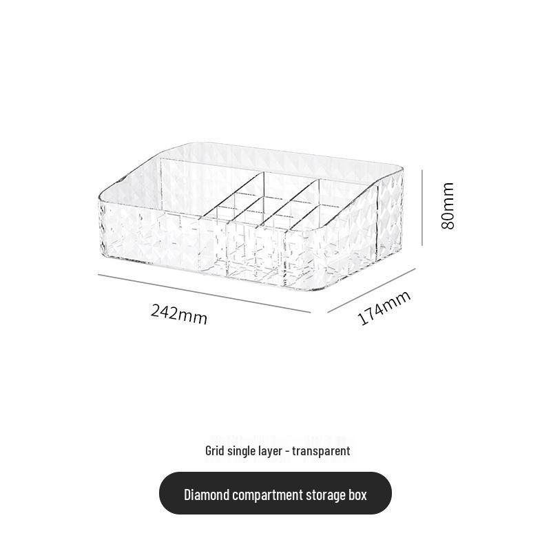 

Diamond Pattern Drawer Storage Box for Cosmetics and Makeup Organizer