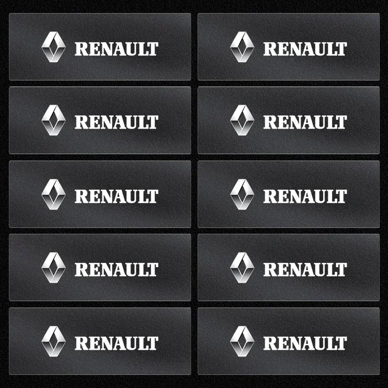 2026 Hot For Renault Hub Caps Car Interior Sticker Central control Decals Emblem Badge For Renault DACIA Scenic Loguna Twingo Sy