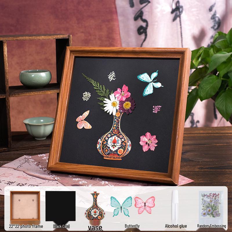 

Kindergarten DIY Cloisonné Flower Photo Frame Kit - Mother s Day Handmade Gift