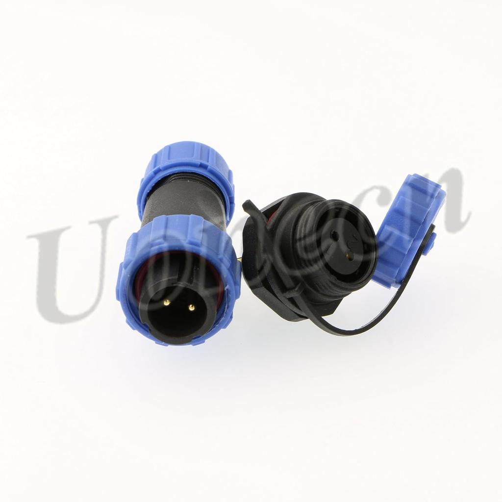 2 pcs SP1310 ip68 2-pin Waterproof Connector Power Cable connectors Cable connectors Automotive connectors Plug and socketMultipole Plug and Socket