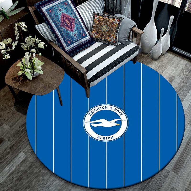 Brighton2 Round Area Rug,Carpet Rug for Living Room Bedroom Sofa Playroom Decor,Non-slip Floor Mat