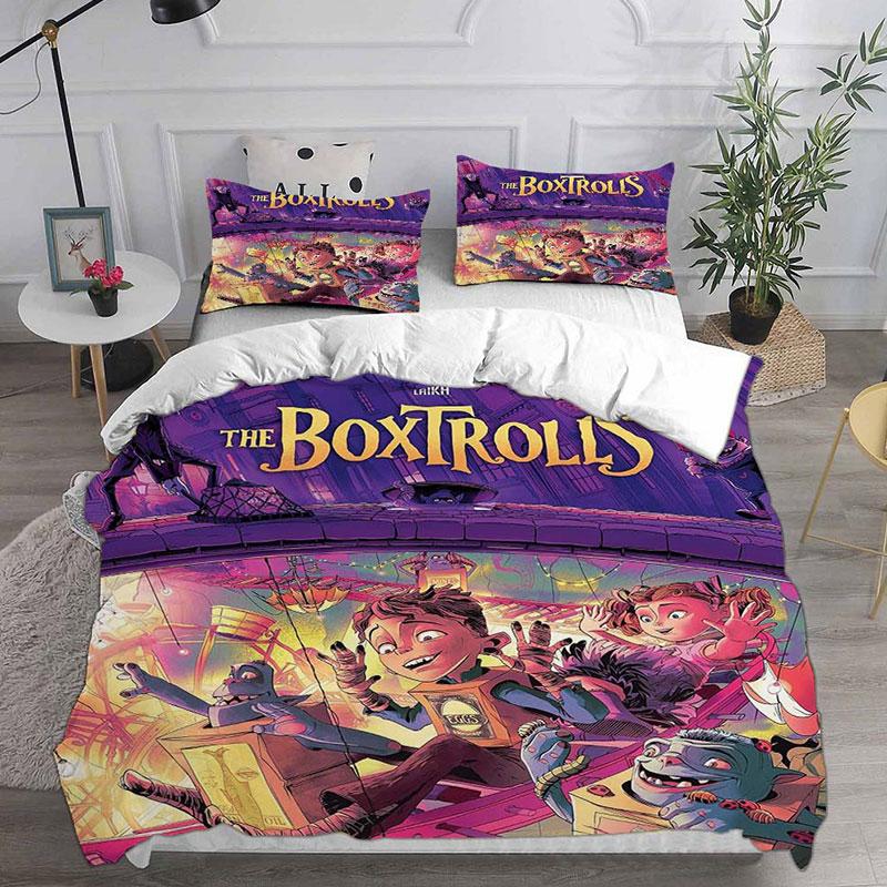 The Boxtrolls Bedding Sets Comforter Quilt Bed Cover Duvet Cover Pillow Case 2-3 Pieces Sets Bedroom Decoration Home Supplies