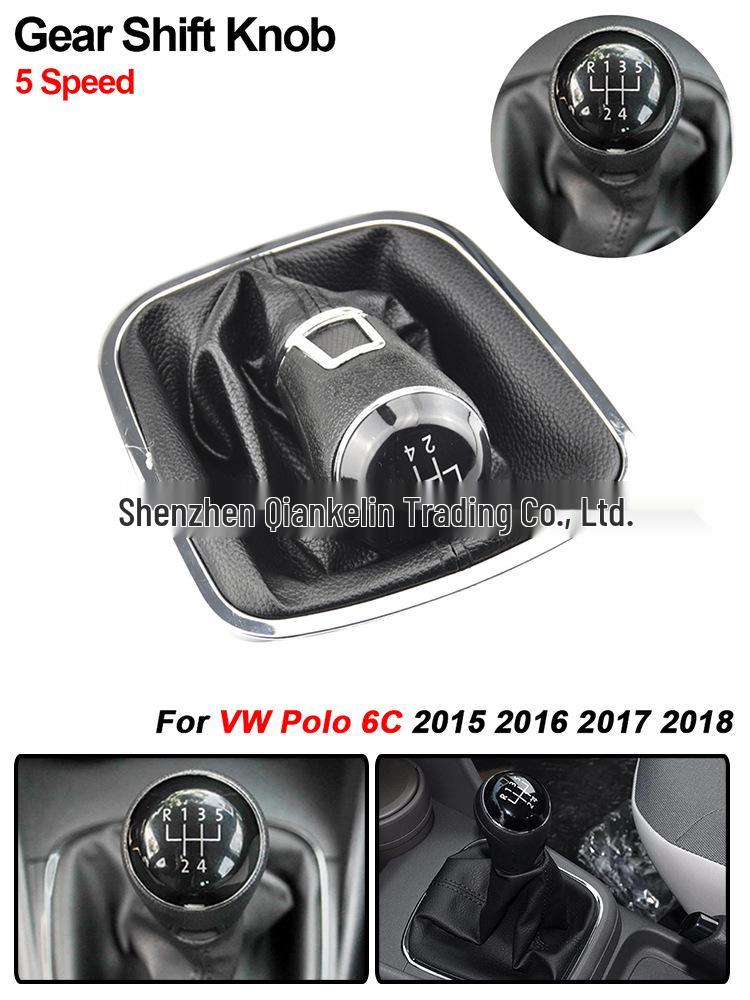 Compatible with Volkswagen Polo 6C (2015-2018) Manual Cars, This Integrated Gear Shift Knob and Lever Fits Perfectly.